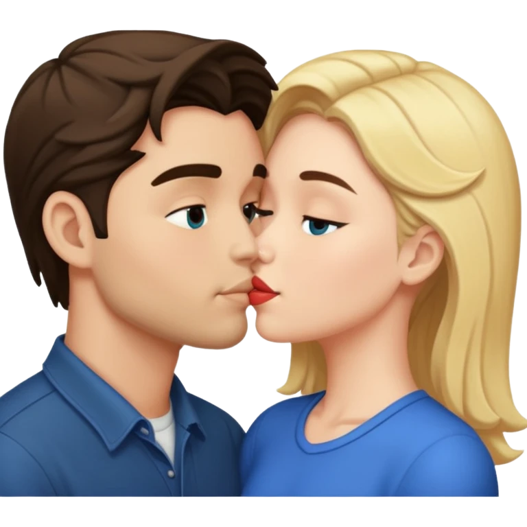 Micah and Jenny kissing emoji