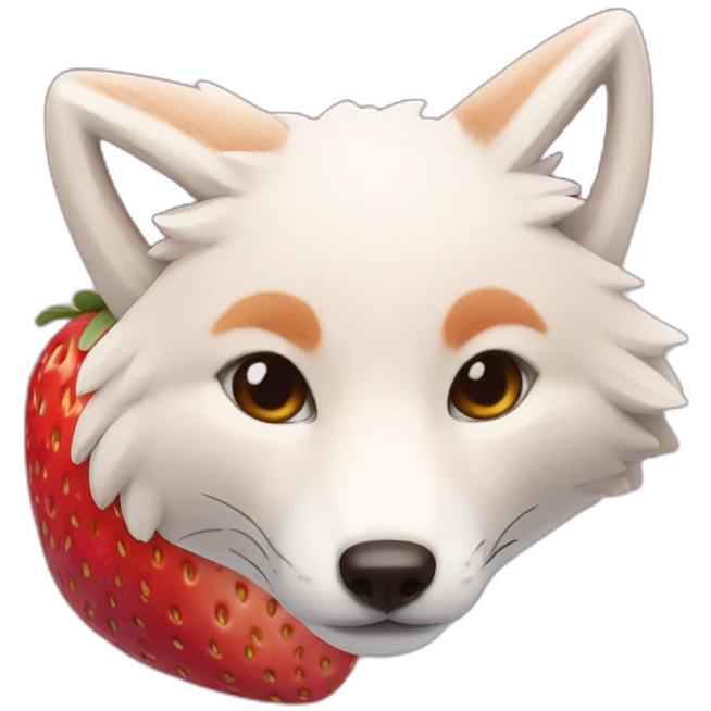 strawberry fox emoji