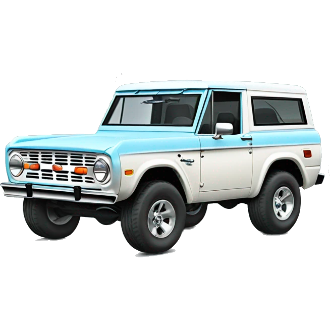 Ford bronco baby blue color emoji