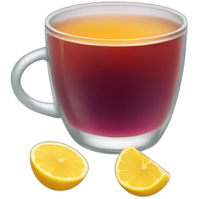 drink tea with honey lemon and jam emoji