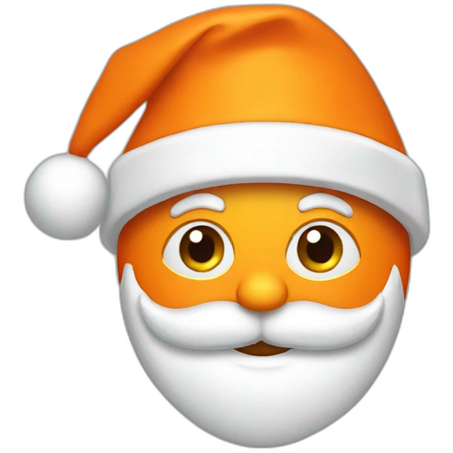 orange santa hat emoji