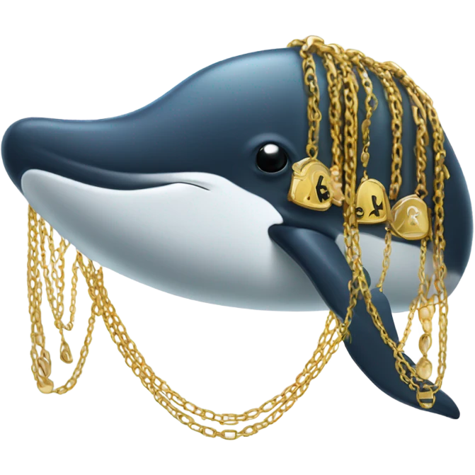 Pimp whale emoji