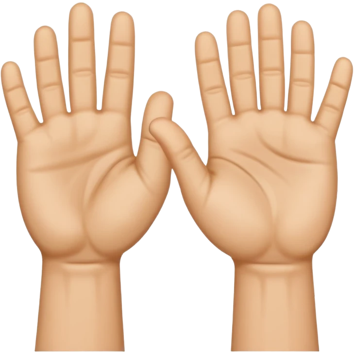 Fist and palm salute emoji