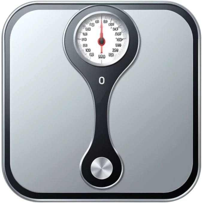 Digital weight scale with 0:00 on it emoji