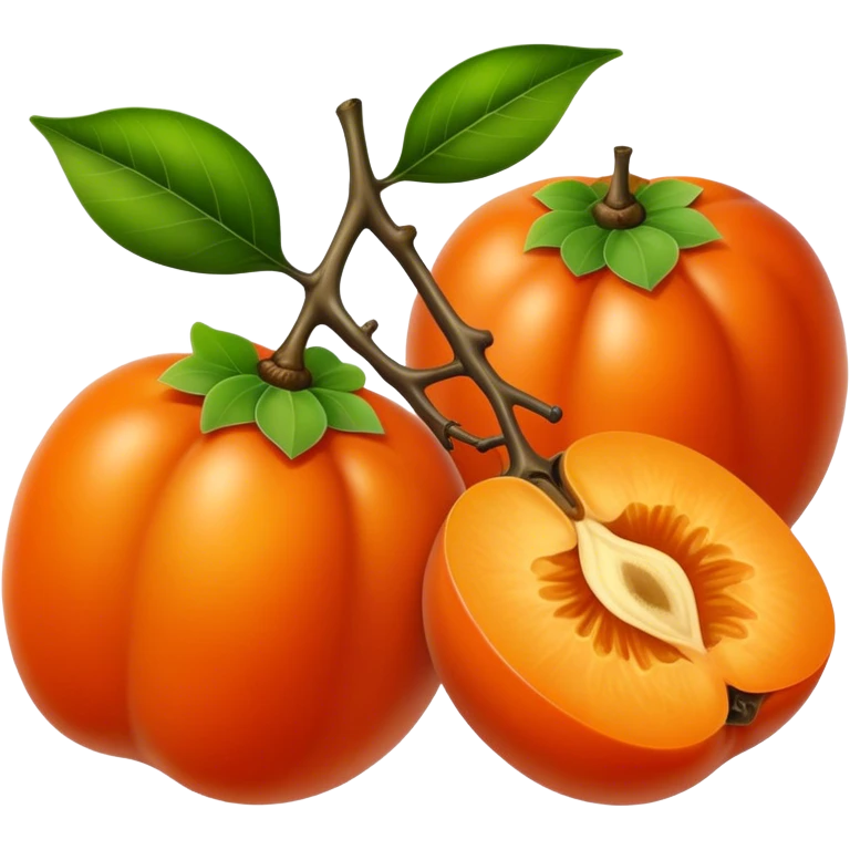 persimmon emoji