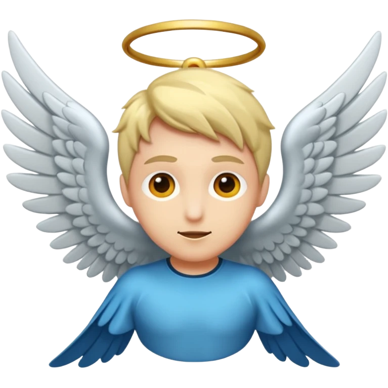 Persona sin pelo con alas volando emoji