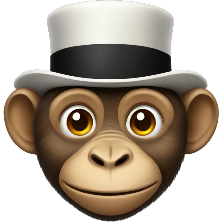 monkey in a top hat emoji