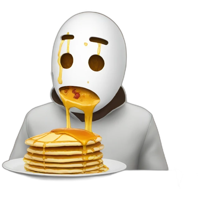 Elon mask eat pancake emoji
