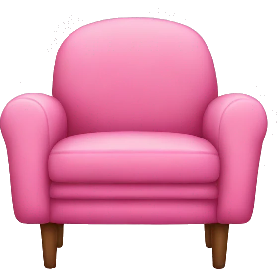 Pink Cosy chair emoji