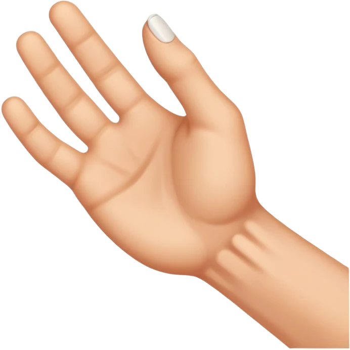 hand tightly gripping an object, showing tension emoji