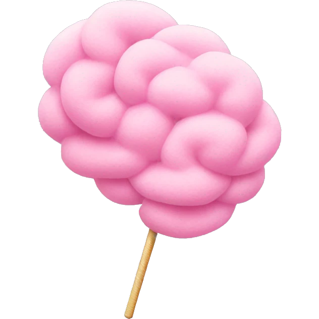 pink cotton candy emoji