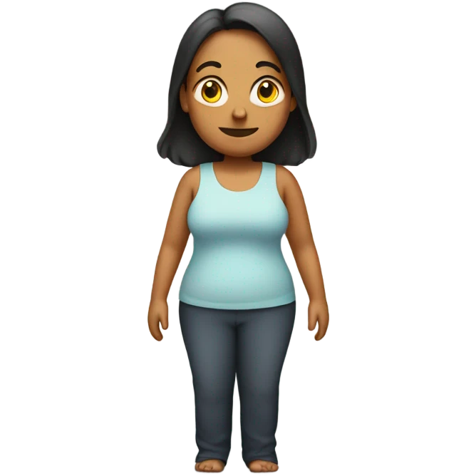 low fat woman emoji