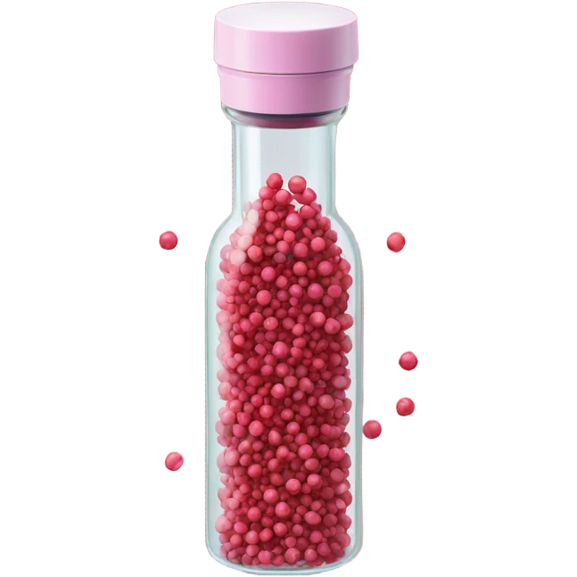 pink peppercorn in grinder bottle emoji