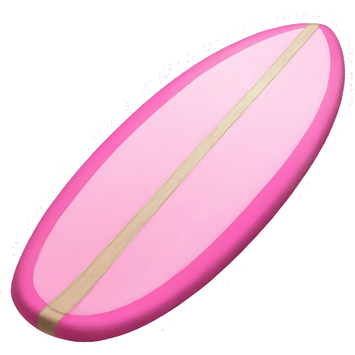 Pink surfboard emoji