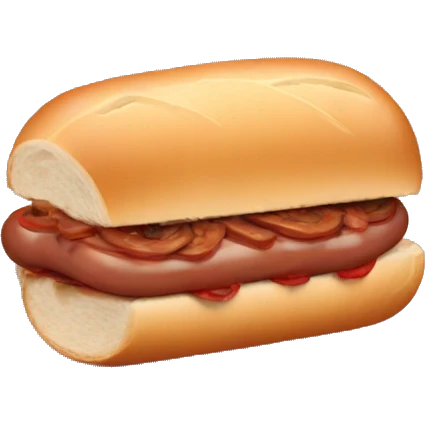 sausage sandwich  emoji