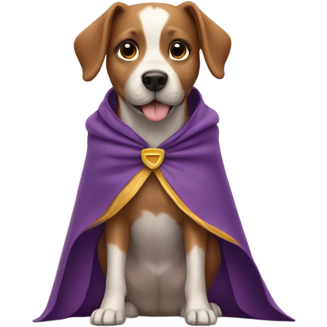 Dog with cape emoji