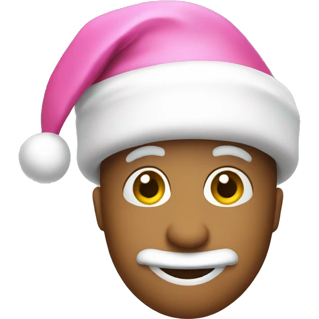 Pink Santa hat  emoji