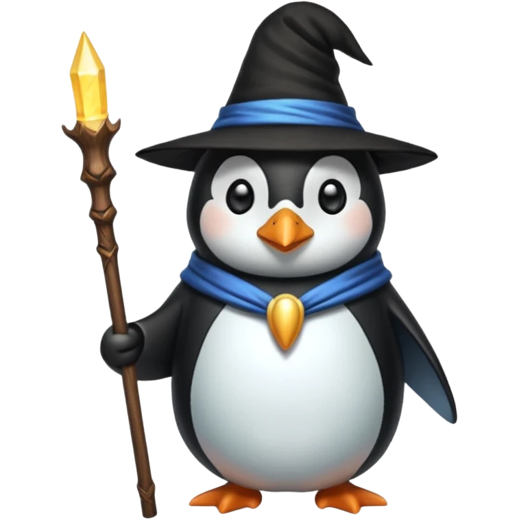 Penguin Wizard emoji