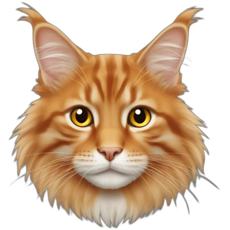 orange mainecoon emoji