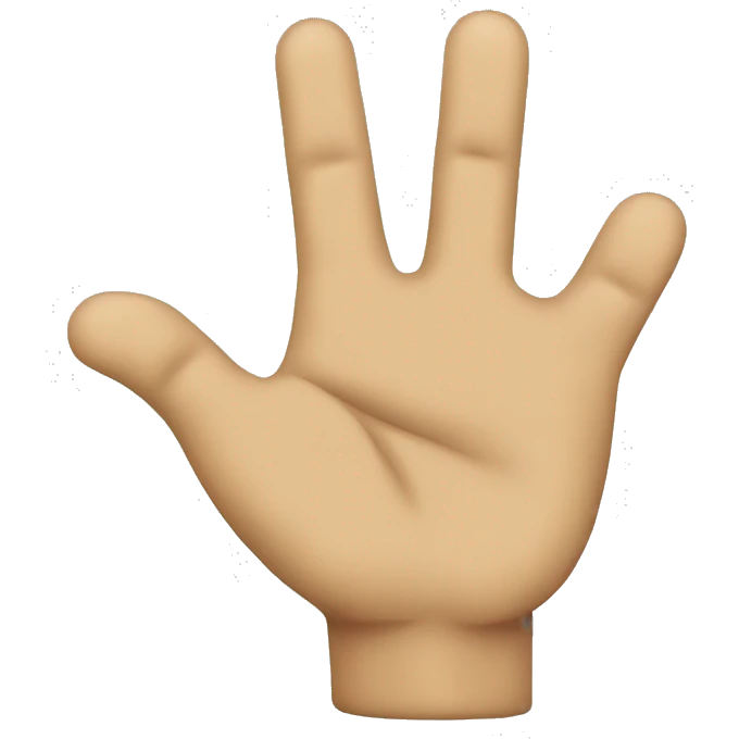 point finger emoji