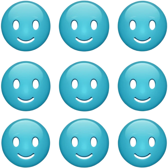 Cyan circle emoji