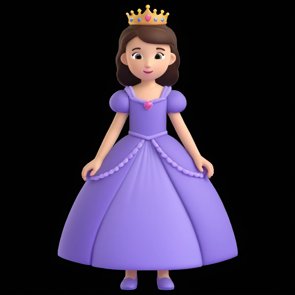 girls in a princess dress emoji