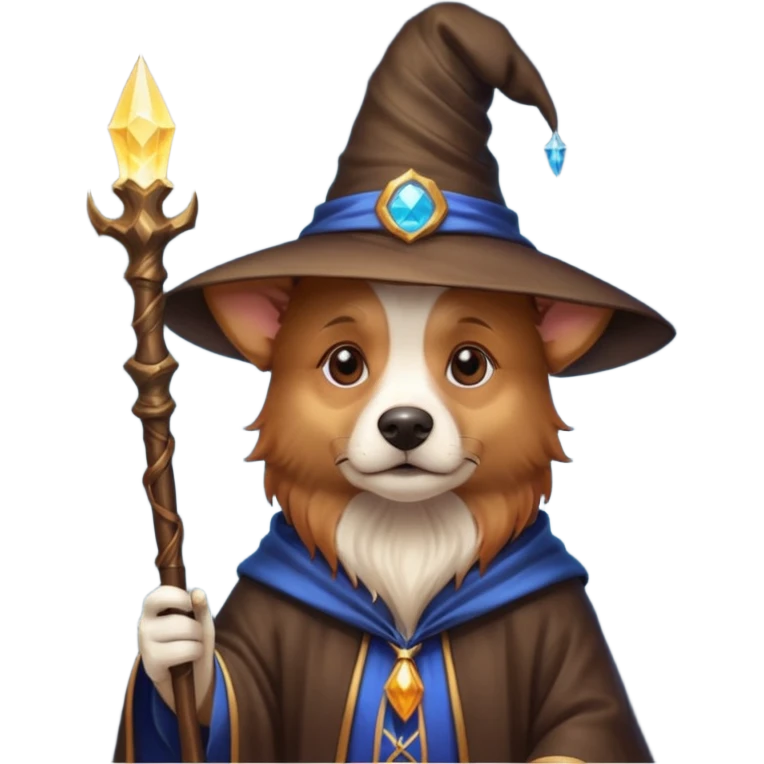 Dog wizard emoji