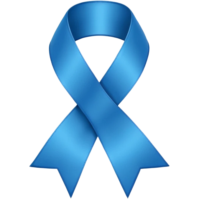 blue ribbon symbolizing mental health awareness, modern, easy to recognize emoji