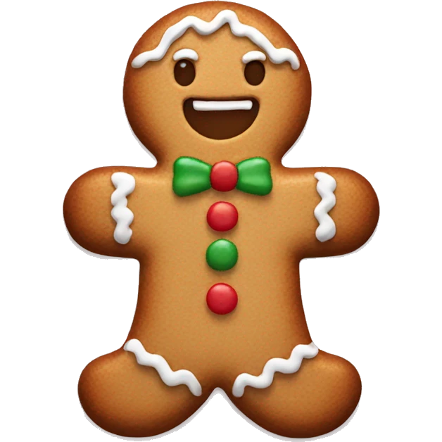 Gingerbread cookie emoji