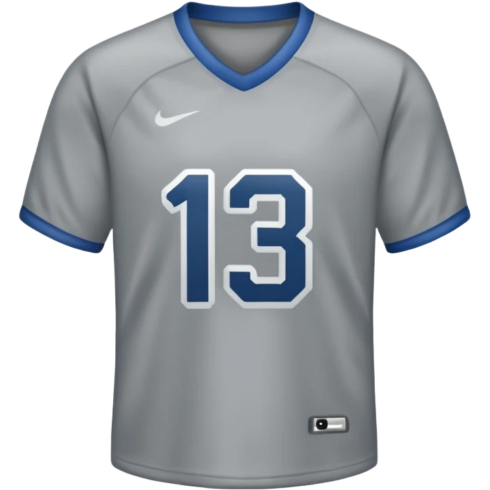 Grey Jersey with number 13 emoji