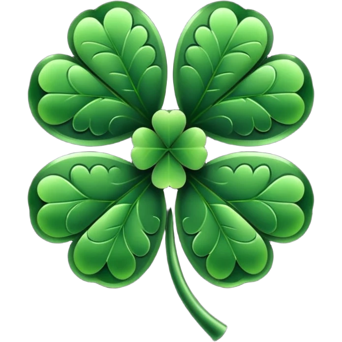 make the 5 leaf clover form black clover the anime emoji