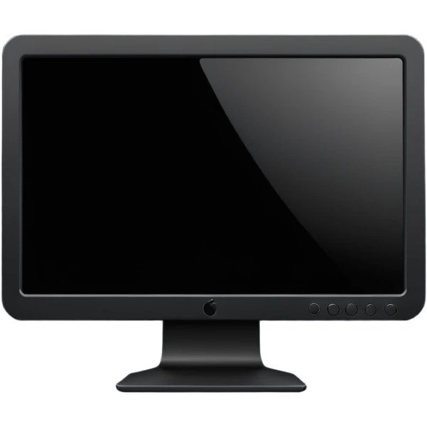 black monitor emoji