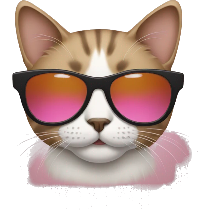 Cat with sunglasses emoji