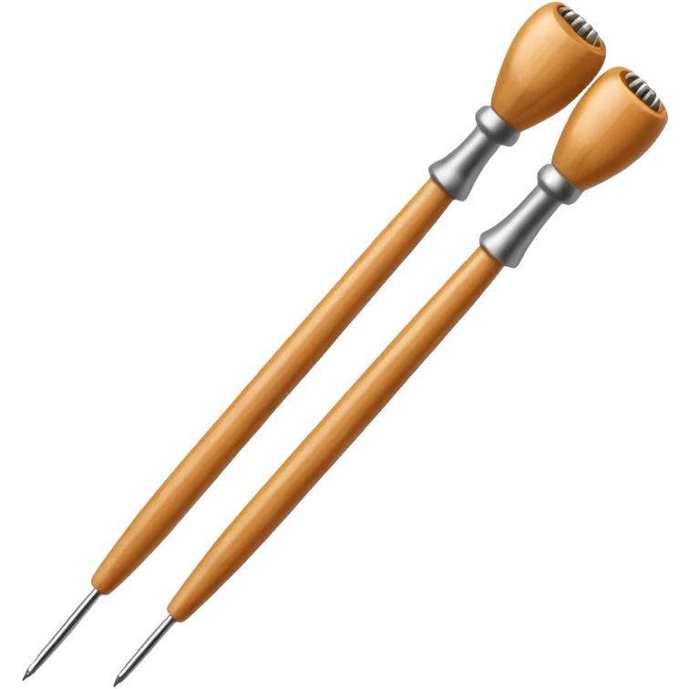 knitting needles  emoji