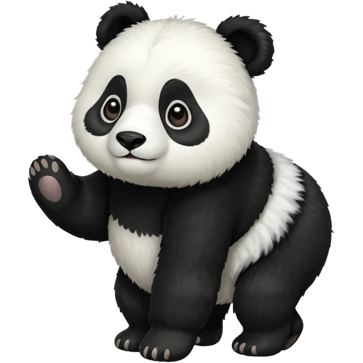 PANDA WALKING WITH FOUR LEGS WIHTOUT ANY BAMBOO STICK emoji