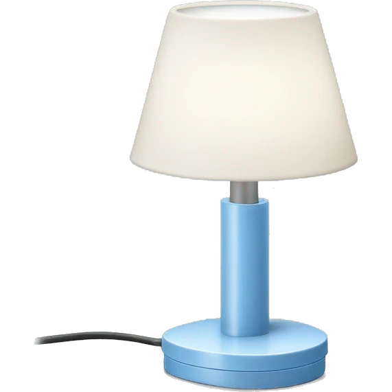 light blue ikea work lamp emoji