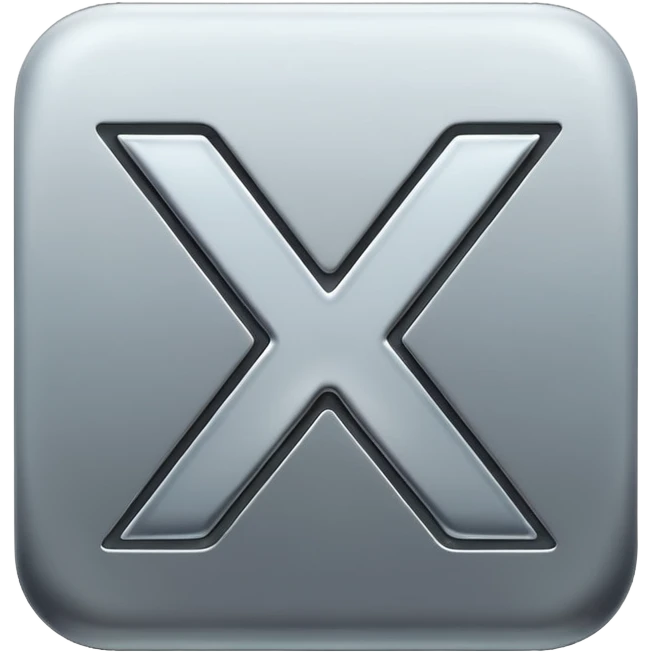 X letter smilling emoji