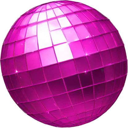 pink disco ball emoji