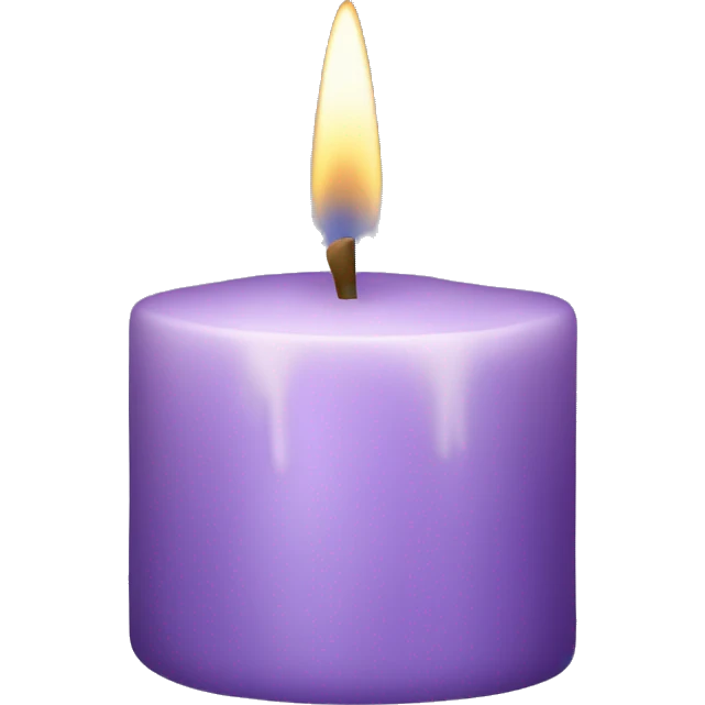 Lilac lavender candle  emoji