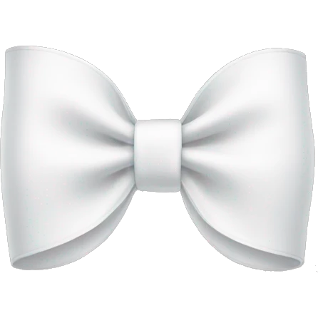 white bow emoji