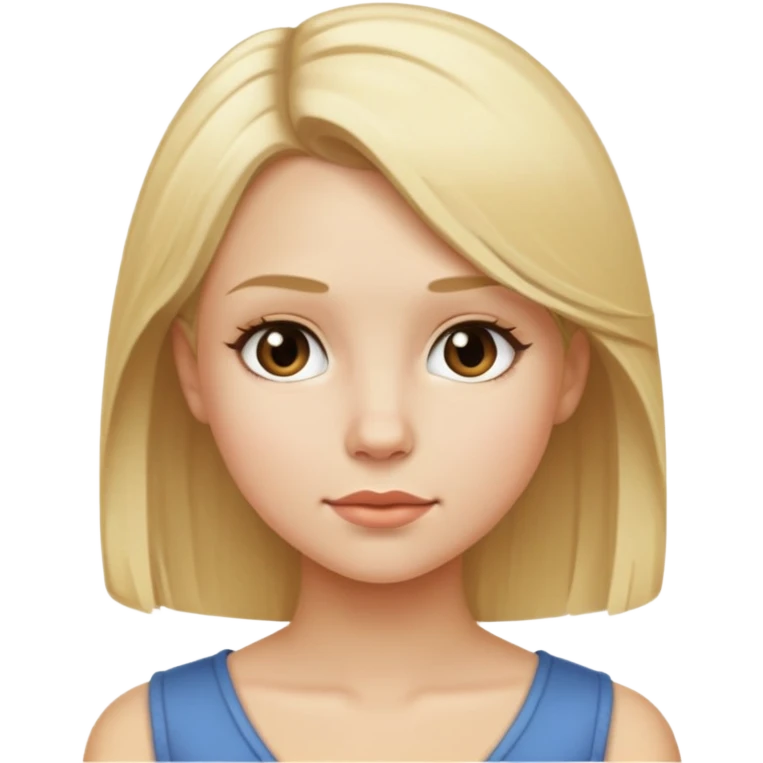 Girl Named Amanda blonde hair short emoji