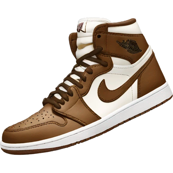 Brown Jordan 1s emoji