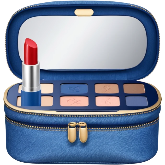 Make up kit clarins denim design emoji