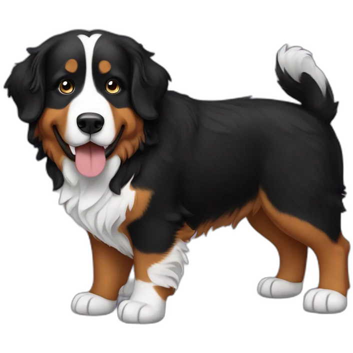 bernese mountain dog musician emoji