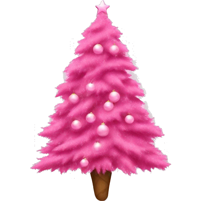 pink Christmas tree emoji