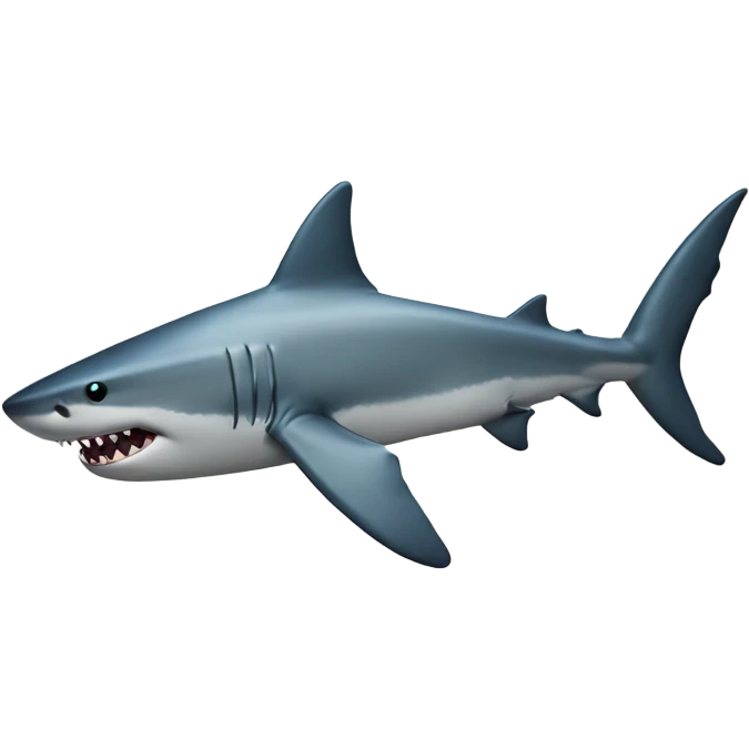 shark with foot emoji