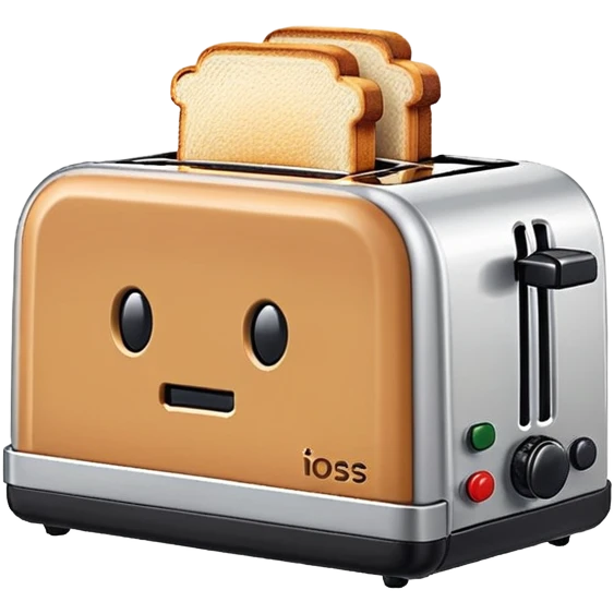 A simple 8-bit pixel art emoji of a toaster with a blocky, retro style, limited colors, and visible square pixels. emoji