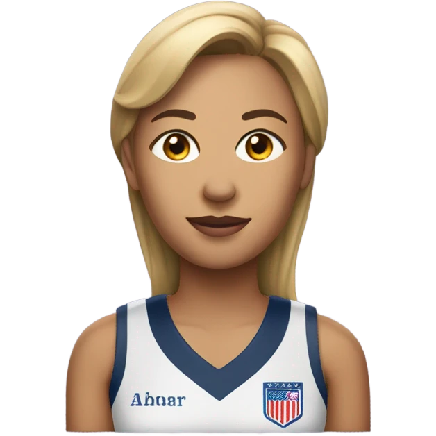 Woman wearing a commander jersey  emoji
