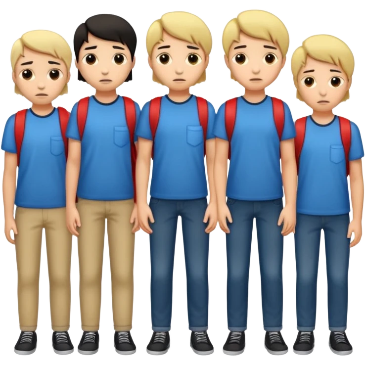 sad students with empty pockets emoji