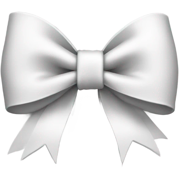 white bow emoji